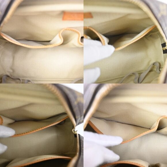 LOUIS VUITTON LV Logo Deauville Hand Bag Monogram Leather Brown M47270 89TA045 - Picture 13 of 16